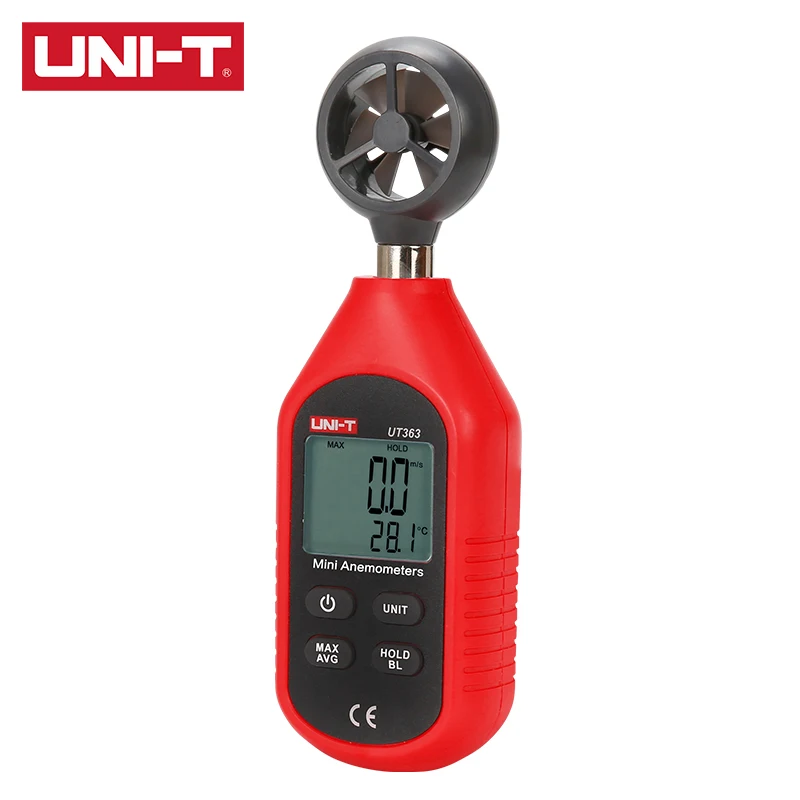 

UNI-T UT363/UT363BT Mini Wind Speed and Temperature Tester Maximum Measurement Wind 0.1m/s Start Wind SpeedSpeed 30m/s