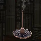 Мини-держатель для благовоний, подставка для благовоний и конусная подставка для благовоний, Портативная подставка для лотоса с отверстием для стика, многофункциональная Изысканная