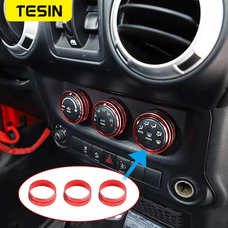 Кнопка переключателя кондиционера TESIN для автомобиля декоративная крышка