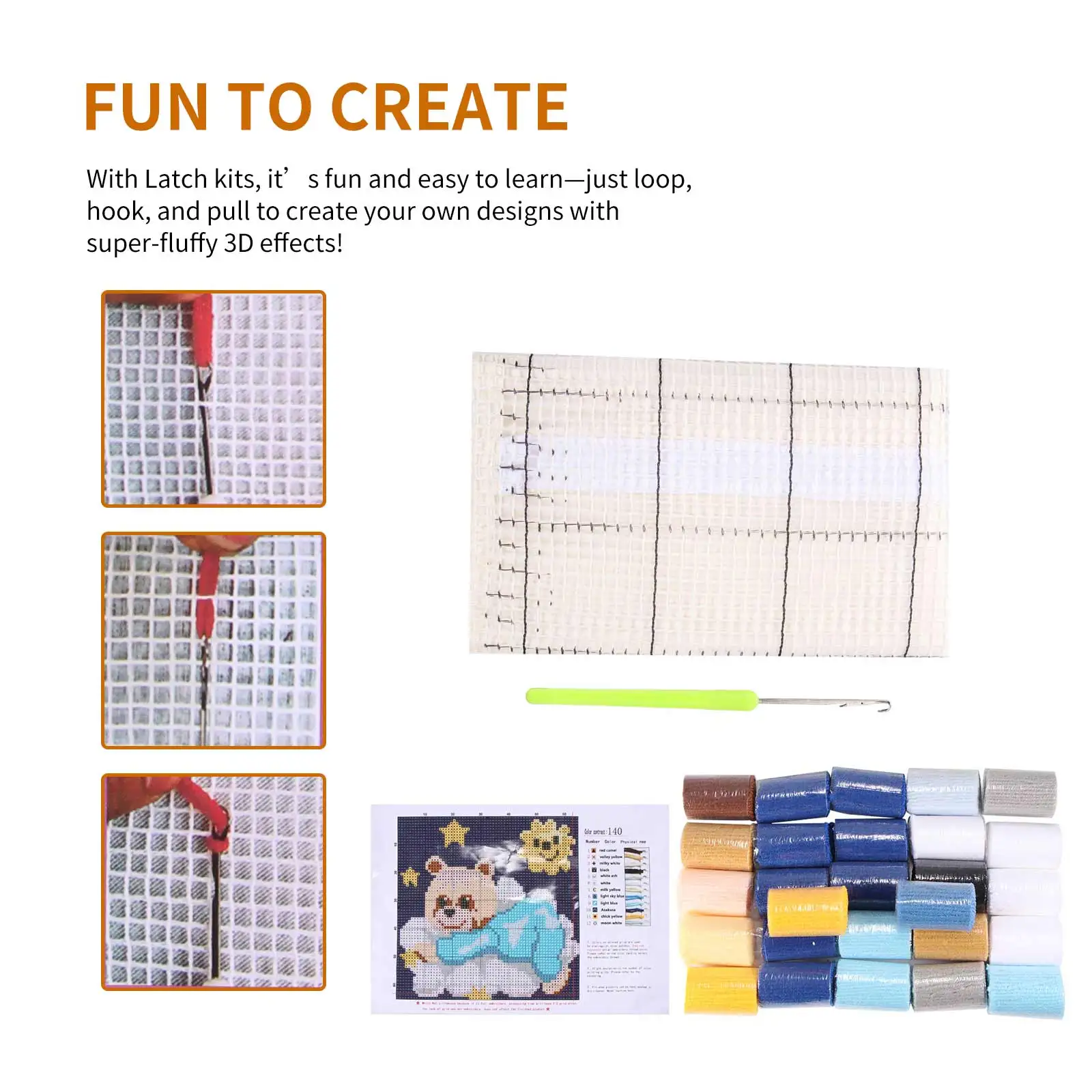 Защелка для самостоятельной сборки наборы крючков пряжи вязания набор с