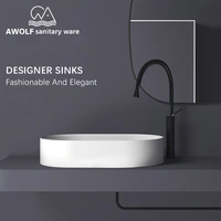 modern art ceramic vessel bathroom sinks matte green white above counted luxury washing basin bowl with drain soft hose am931
