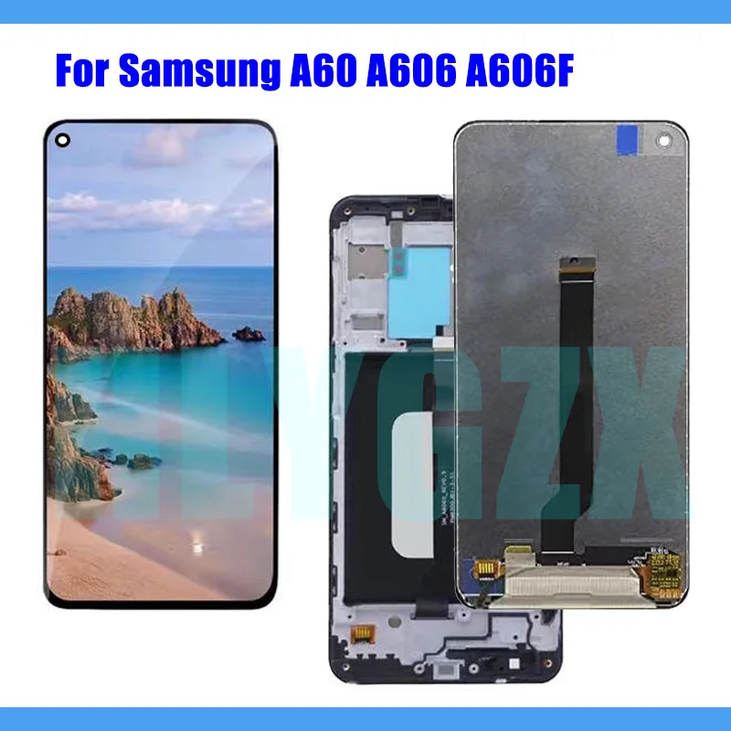 

6.3" Original LCD Screen For Samsung Galaxy A60 A606 A606F/DS LCD Display Touch Screen Digitizer Assembly With Frame Replacement