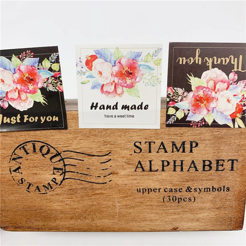 800 шт. спасибо квадратная Черная бумажная цветная паста для запекания печенья