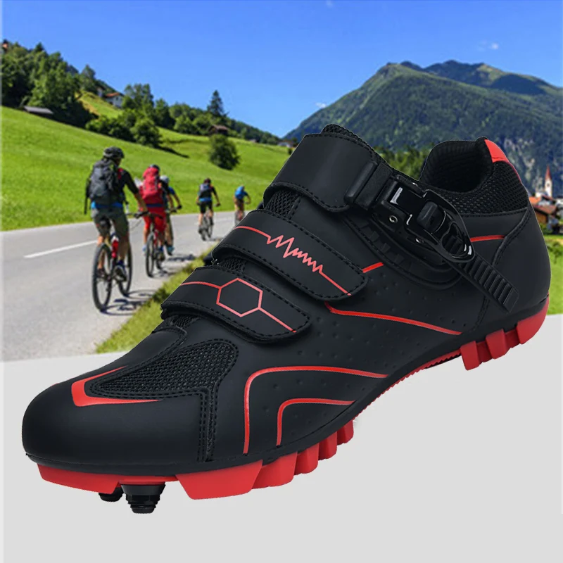 

37~46 Cycling Shoes Men Sneakers Women Mountain Bike Shoes Flat Bicycle Shoes Athletic Racing Sneakers