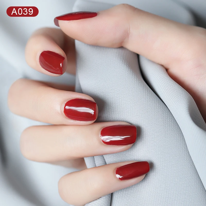 Гель-лак LUCKY COLOR для ногтей красный кофейный цвет долговечный Гель маникюра