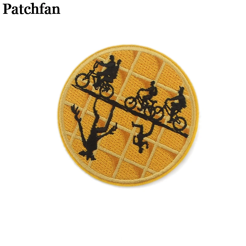 Patchfan очень странные дела круглый аппликационные заплатки Сделай Сам Утюг на