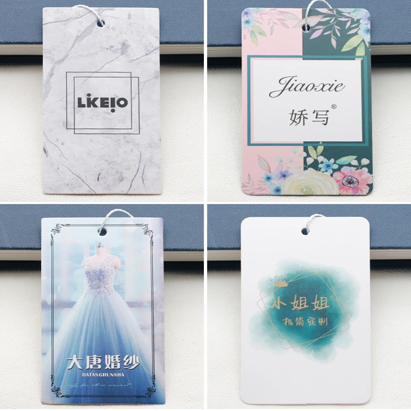 A Sheet Tag 300g/400g/400g Art paper FreeDesignMany template supply options Wedding dress Women's children's men's clothing | Дом и