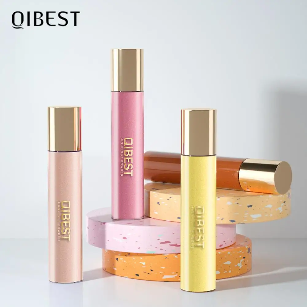Профессиональный макияж QIBEST хайлайтер пудра блеск для лица осветлитель