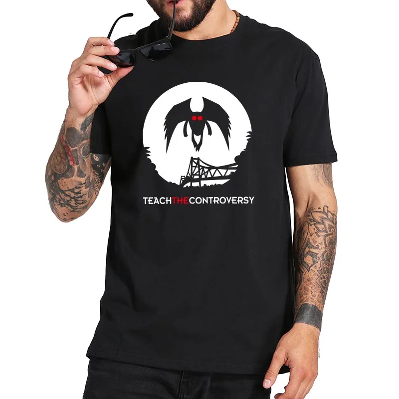 Mothman футболка от учить спор Футболка Западная Вирджиния криптотид 100% хлопок