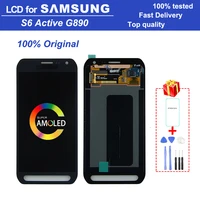 original super amoled 5 1 s6 active g890 lcd display for samsung galaxy s6 active g890 g890a lcd digital touch screen assembly