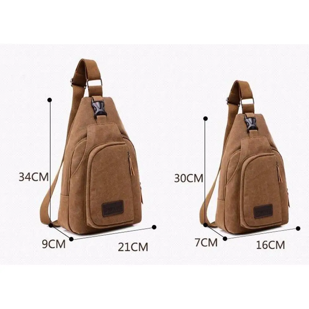 

HiMISS Single Shoulder Bag Men Sports Leisure Canvas Cross Single Shoulder Bag soft handle soft