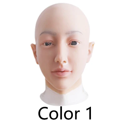Color 1 Drag queen реалистичные силиконовые маски настоящая кожа Хэллоуин женский Ангел Маска для лица для трансвеститов мужчин и женщин - Цвет: Color 1