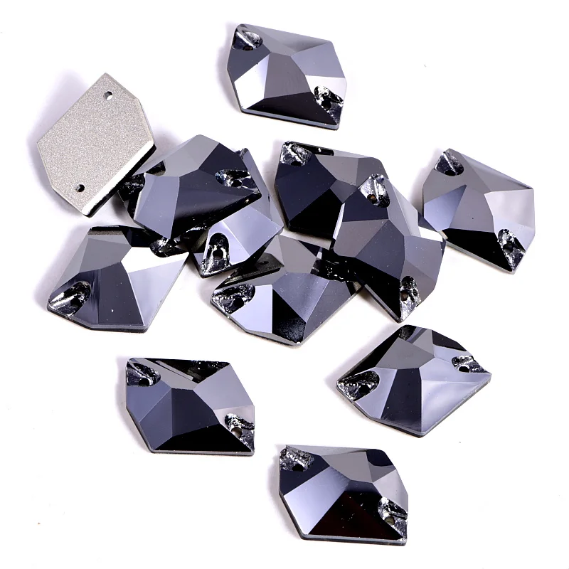 24 шт. AAAAA качественные космические стеклянные пришитые Стразы 13x17 мм струйный
