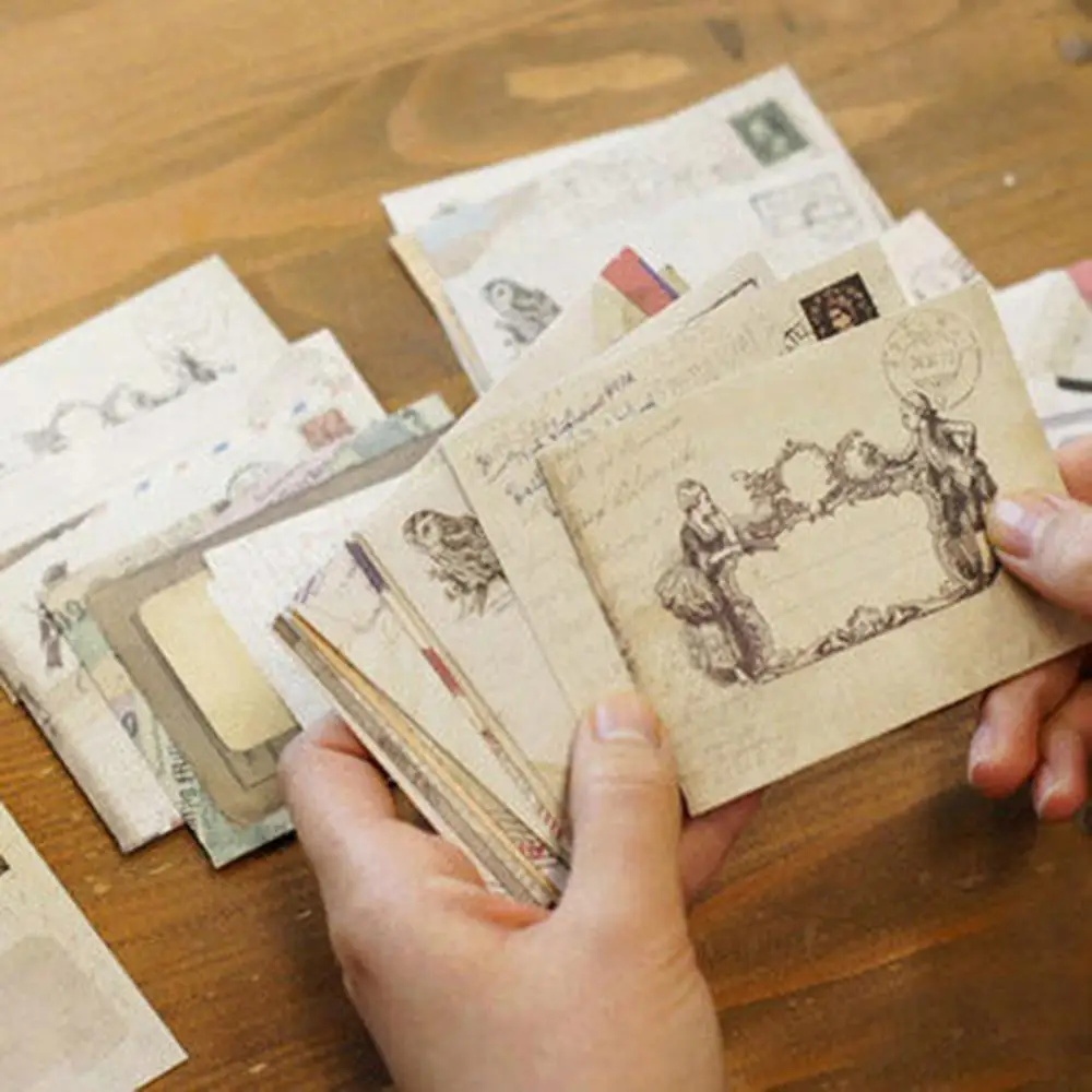 

12 Pcs/lot 12 Designs Paper Envelope Cute Mini Envelopes For Card Scrapbooking Style Vintage Gift European D7V3