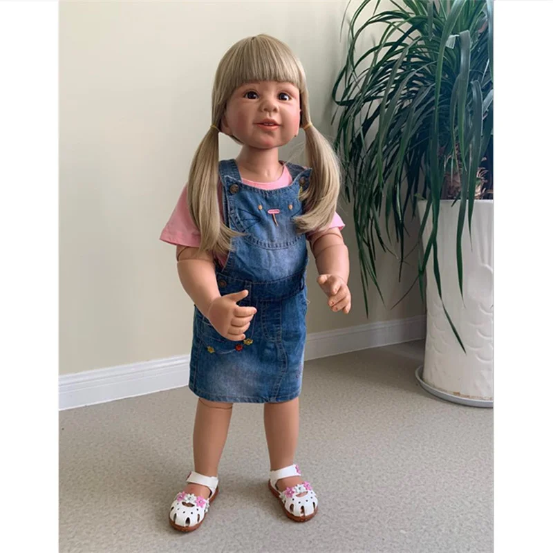87 см детская одежда для новорожденных девочек Bonecas Bebes Reborn Menina силиконовая модель