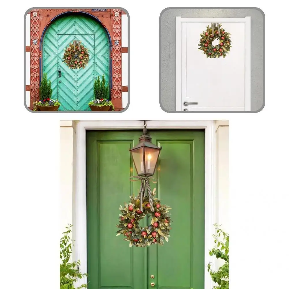 

1 шт. осенний венок, венок на День Благодарения, входная дверь, гранат, искусственные гирлянды в рустикальном стиле, подвесной венок для крыл...