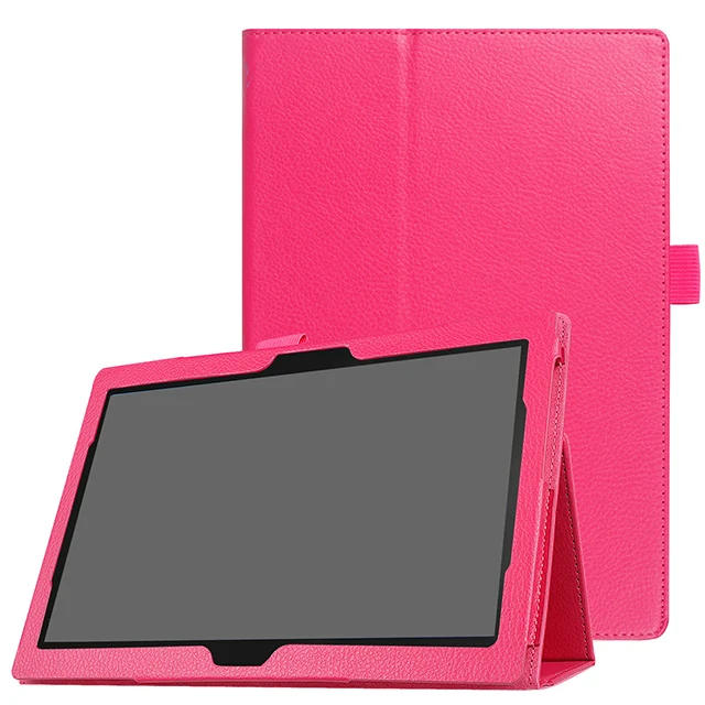 Розово-красный Тонкий Магнитный чехол из искусственной кожи для lenovo TAB 4 10 10,1 дюймов многофункциональный чехол для планшета Для lenovo TB-X304L TB-X304F защитный чехол - Цвет: Розово-красный