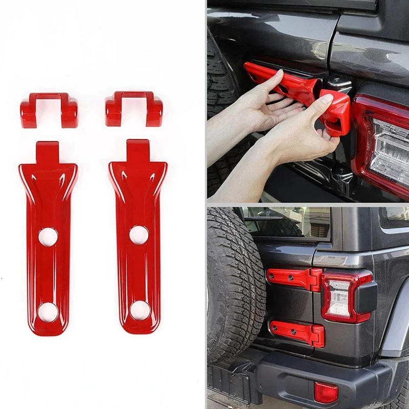 Tailgate Door Handle Cover Hinge Hood Spare Tire for 2018 Jeep Wrangler JL Accessories 4 | Автомобили и мотоциклы