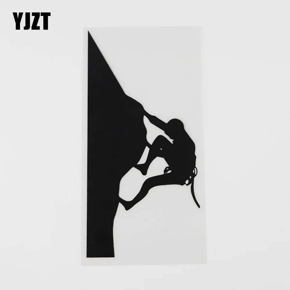 

YJZT 8, 7 см х 17, 5 см, Виниловая наклейка на машину для скалолазания и экстремального спорта, черный/серебристый, 8A-0916