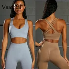 Бесшовный комплект, женские шорты и топ, леггинсы с высокой талией, спортивные костюмы, брюки, комплекты, спортивная одежда, одежда для фитнеса, женская одежда для спортзала