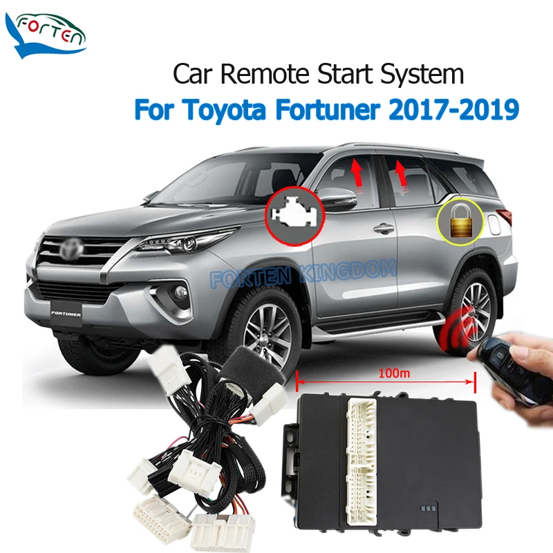 

Автомобильный модуль дистанционного запуска двигателя для Toyota Fortuner 2017-2019 с закрытым окном дверной замок Plug and Play