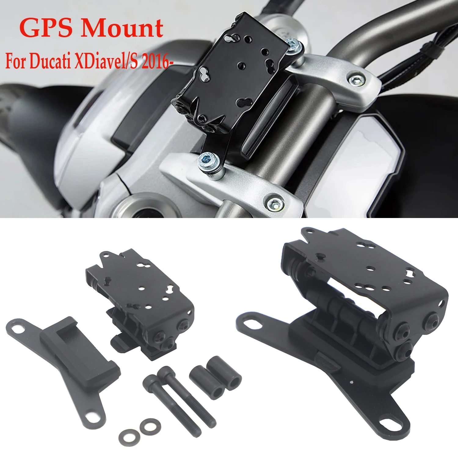

New GPS Mount For Ducati XDiavel/S 2016-2021 Motorcycle Accessories Bracket Mobile Phone Board Bracket Holder USB