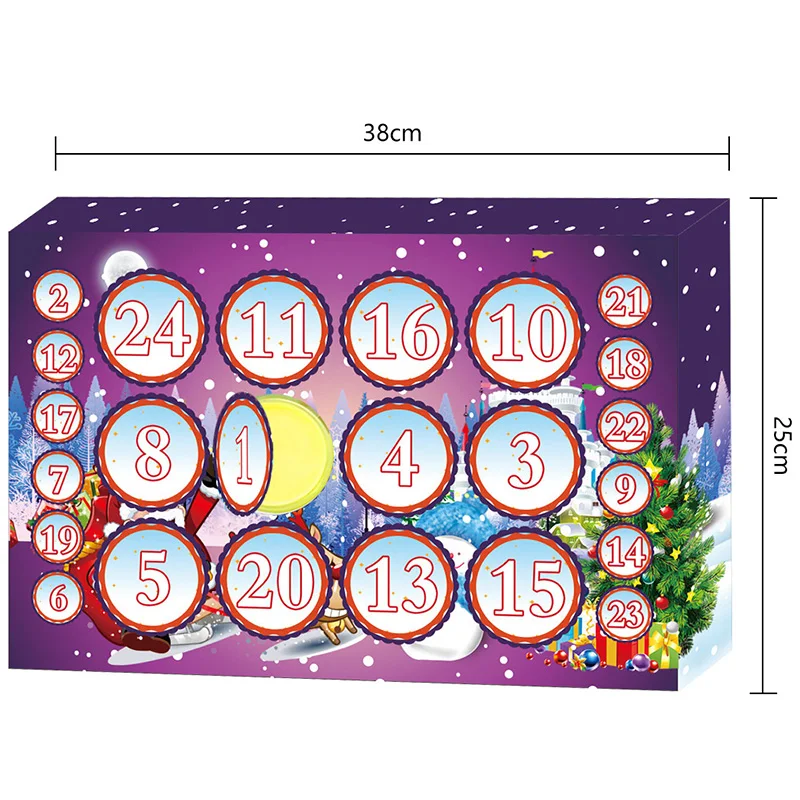 

Kids Christmas Advent Calendar DIY Slime Kit Crystal Mud Holiday Set for Girls Boys Cloud Pallet DIY Slime Kit Plasticine Toys