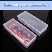 1pc tattoo blade needle storage box manual embroidery microblading pen rectangle organizer display container