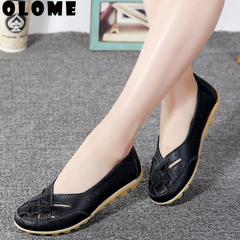 Туфли на плоской подошве женские туфли из натуральной кожи слипоны лоферы