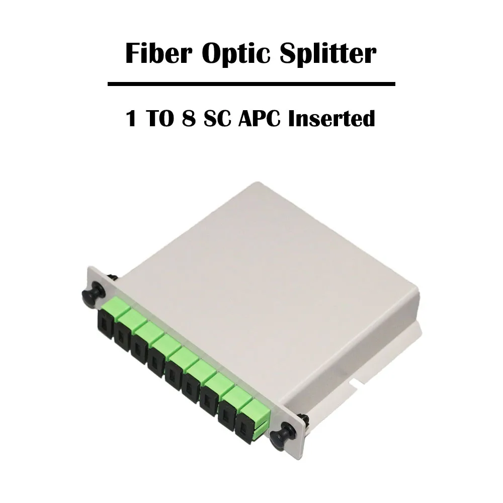 4 шт./лот SC UPC/SC APC SM вставочный волоконно оптический сплиттер 1X8 однорежимный для