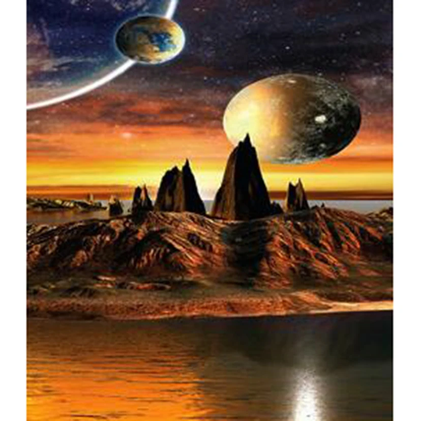 

Diamond Painting 5D DIY Square/Round Diamond Landscape Painting Planet Beauty Picture Cross Stitch Artwork Decoration Gift TX562