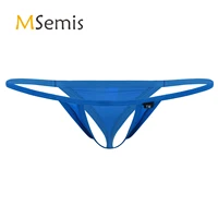 swimwear mens swimsuit low rise g string elastic waistband t back thong briefs front hole bulge pouch underwear underpants