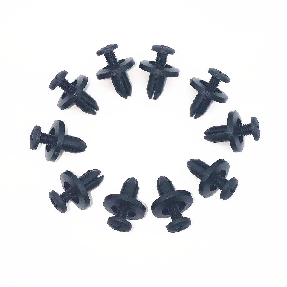 

20PCS 6mm Hole Push Screw Rivet Panel Fixings Clips for Car Clips Fender Bumper Shield Retainer Plastic Fasteners Rivet