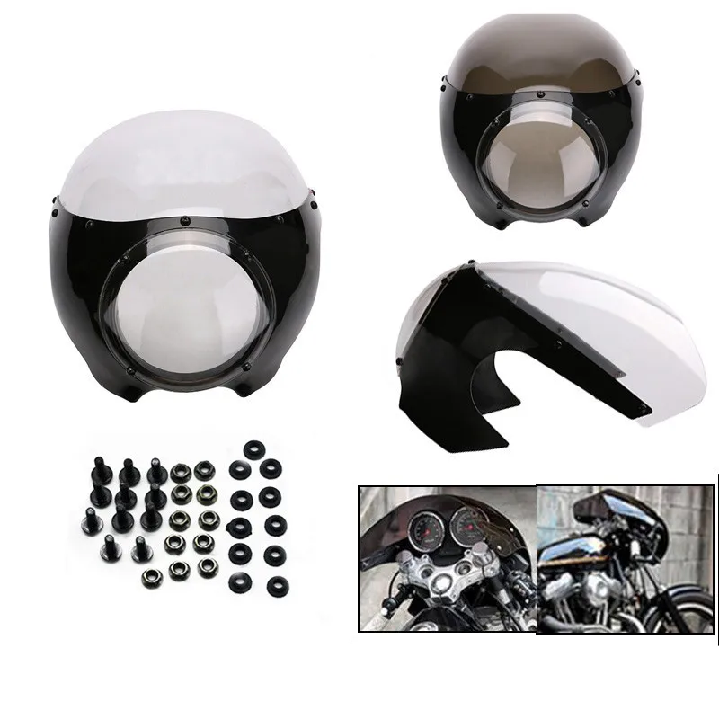 Винтажный мотоциклетный протектор для лобового стекла 5 3/4 дюйма|Полные