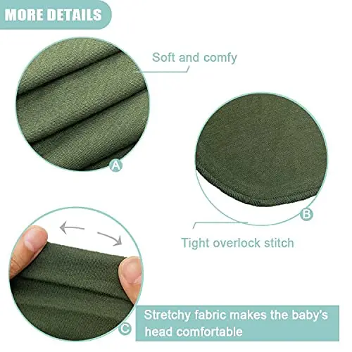 Baby Blanket And Hat Set  Newborn Swaddle Wraps Soft Stretchy Breathable Jersey Cotton Sleeping Bag For Photography Props
