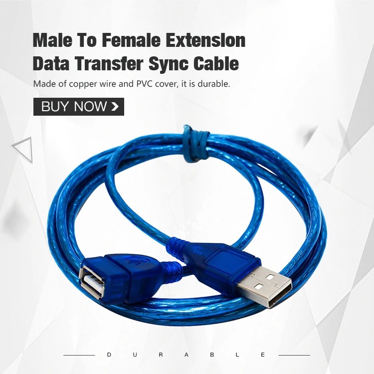 JINCHI 1 м/1 5 м/2 м супер длинный USB 2 0 Мужской к женскому Удлинительный кабель