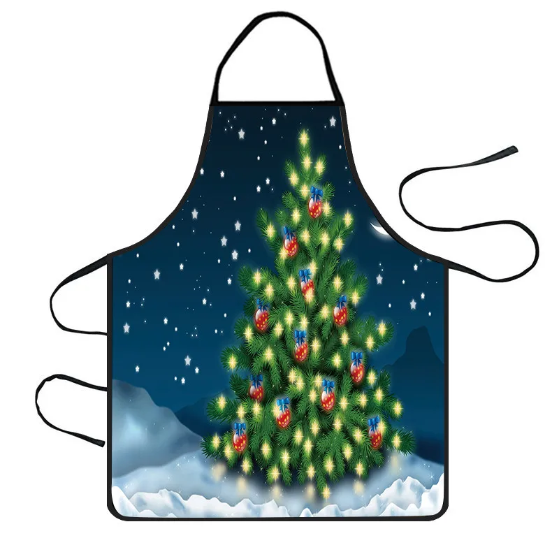 Рождественское украшение водонепроницаемый фартук кухонные фартуки для ужина
