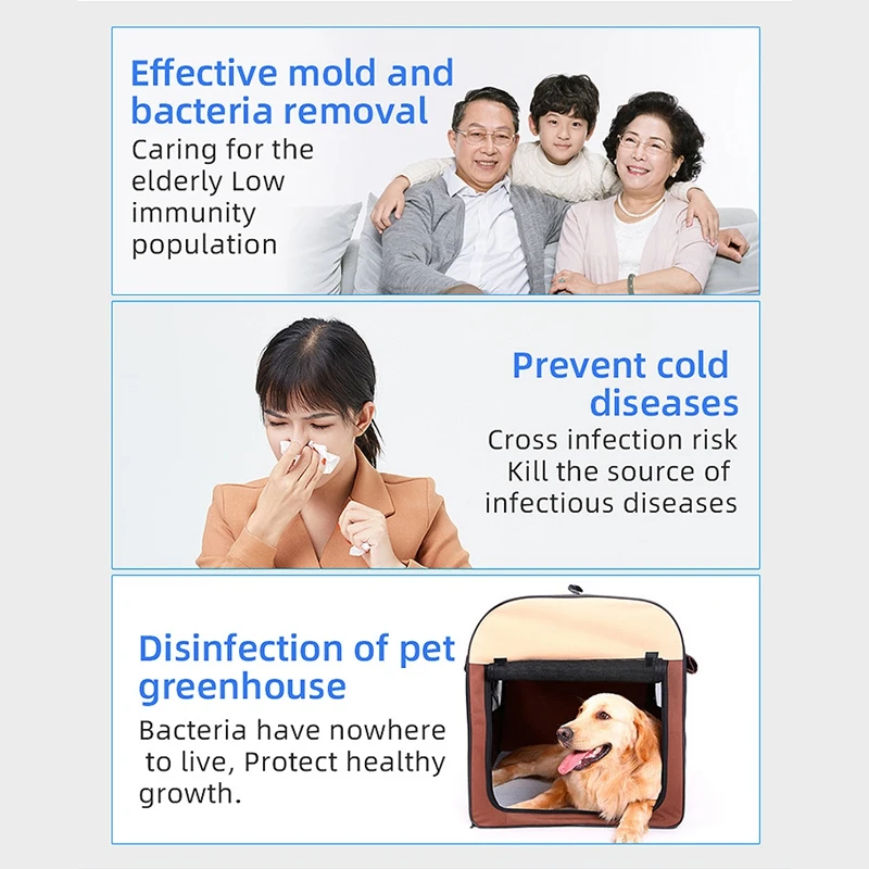 

Portable UV Disinfection Lamp Desktop Disinfection Lamp Home Car Office Disinfection Lamp White