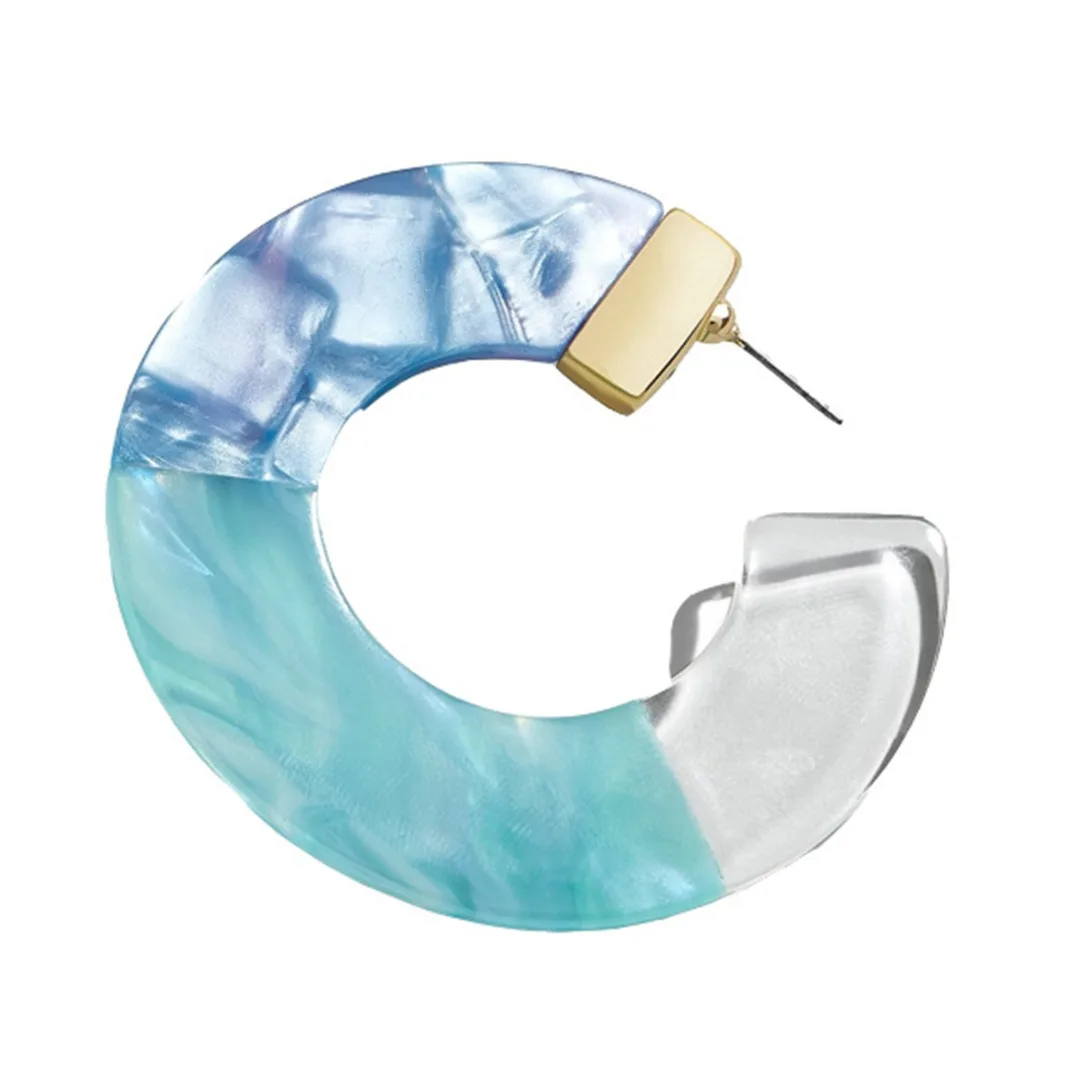 Богемные прелестные серьги акриловые черепаха из смолы оболочки цвет