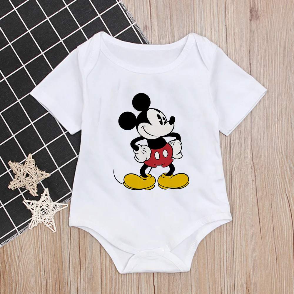 

2021 1 шт. унисекс Одежда для новорожденных малышей с Микки-Маусом Disney для маленьких девочек одежда для детей с персонажами из мультфильмов дл...