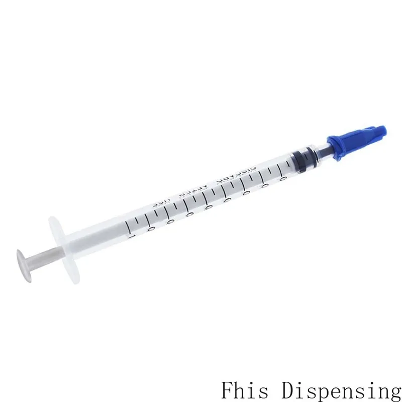 Новинка раздаточные шприцы 1cc 1 мл пластиковый с наконечником синяя крышка
