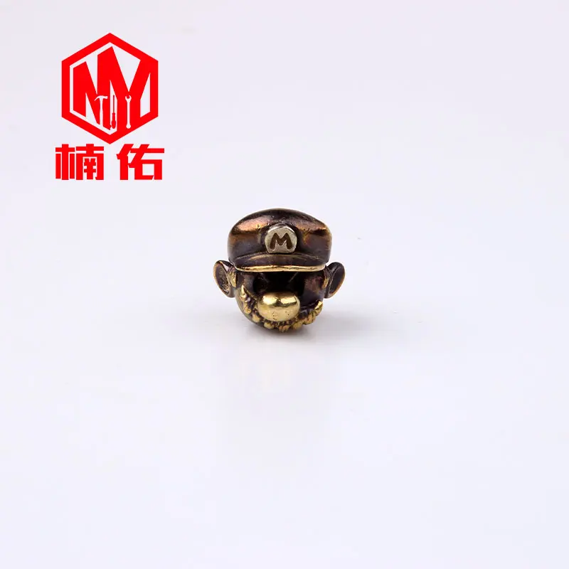 1 шт. бусы EDC на ремешке в стиле ретро Марио зонт из латуни и оксида меди веревка