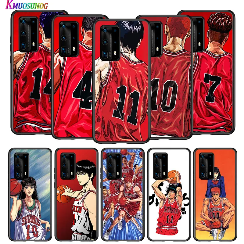 

Slam dunk Sakuragi for Huawei P40 P30 P20 P10 Pro Lite E Plus 4G 5G P9 P8 Lite P Smart Z S Plus Soft Black Phone Case