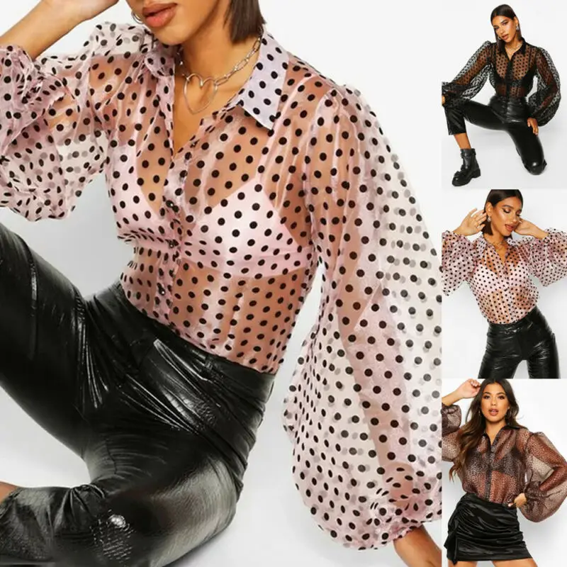 Женские леопардовые/в горошек Прозрачные Пляжные Купальники для отдыха