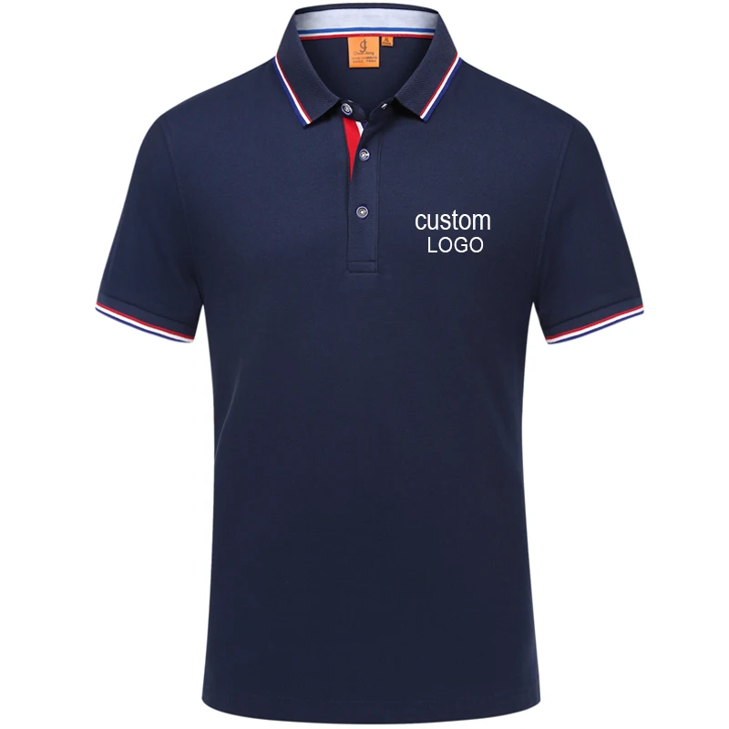 

Custom logo embroidery polo shirt, printing polo Shirt Uniform Workwear custom