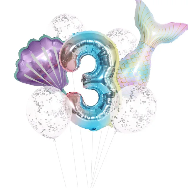 Воздушный шар в виде русалки для детского дня рождения|Воздушные шары и
