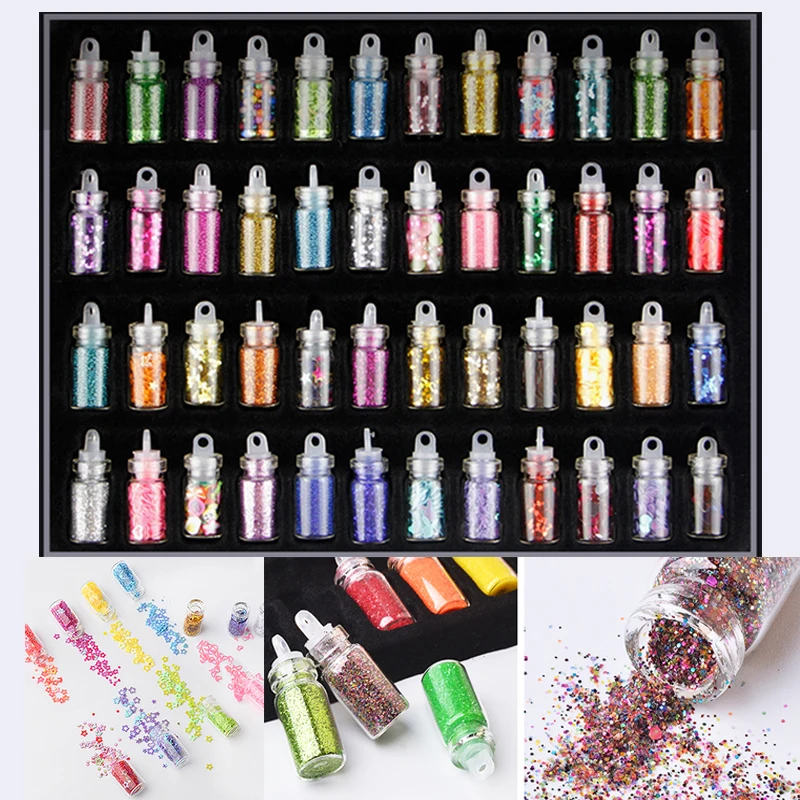 12/48 сворачиваемая Спортивная бутылка (не содержит бис набор Блестки для нейл Арта