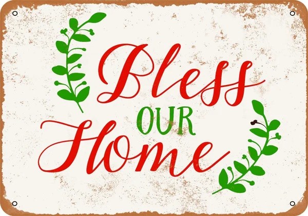 

Винтажный Ретро металлический жестяной знак Bless Наш дом Бар Кухня гостиница Настенный декор знаки 12x8 дюймов
