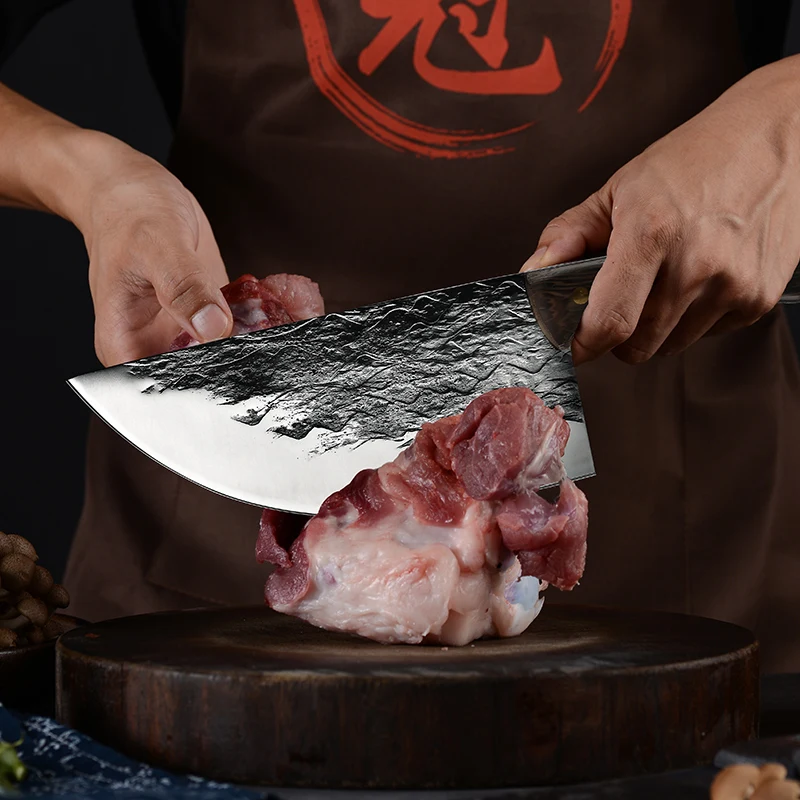 8 3 ''китайский кованый шеф-нож из высокоуглеродистой стали ножи мясника