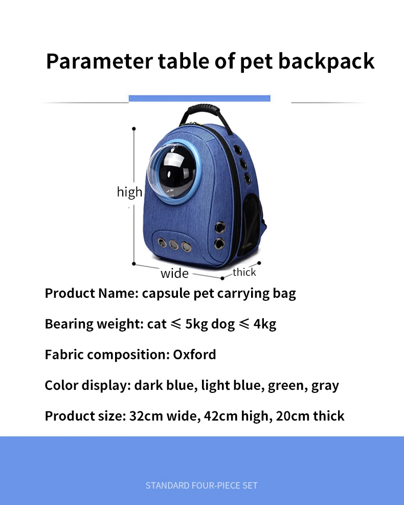 

Pet Cat Carrier Bag Breathable Outdoor Pet backpack for Puppy Cat Portable Travel Dog bag With Bubble astronaut pet dog Bags